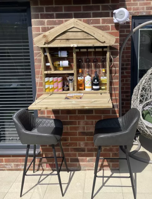 Garden Bar Drop Down Garden Bar Murphy Bar Space Saver Bar Gin Bar Wall Home Bar