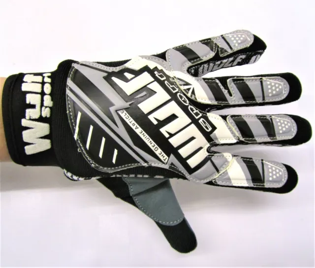 Wulfsport Grey motocross Adult gloves size XXLarge motorbike mx go kart MTB