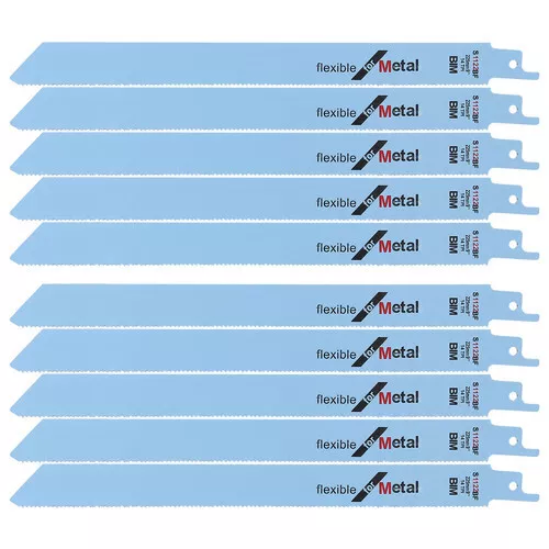 10X S1122BF Reciprocating Sabre Saw Blades Metal Cutting For Bosch Makita 225mm