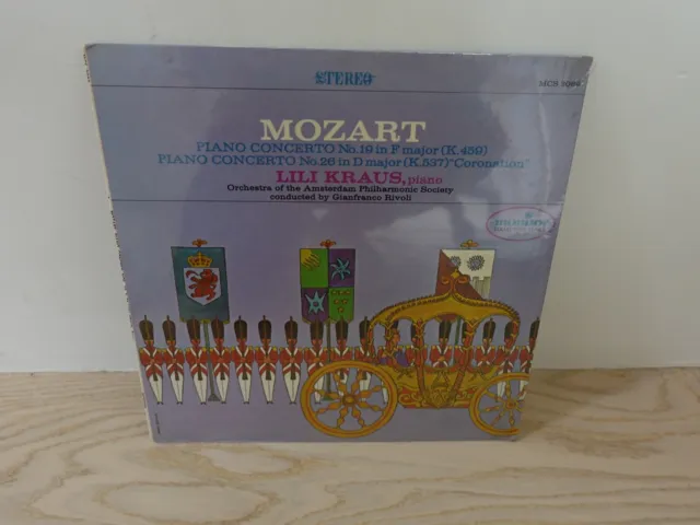 LILI KRAUS Piano MOZART Concerto 19 and 26 MONITOR MCS 2089 SEALED LP