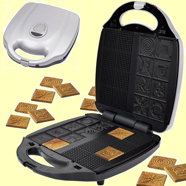 XXL MULTIMAKER MAKER ZN-2000W mit einem Satz ZIMTWAFFEL-Wechselplatten  SYNTROX