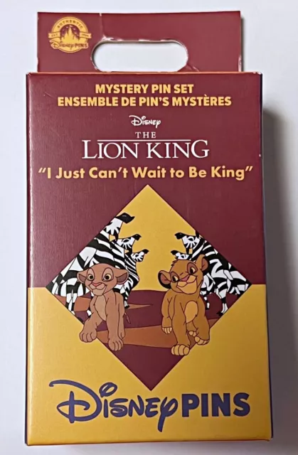Collectible Pin Pack DISNEY Parks LION KING Mystery Box of 2 Pins Sealed NEW