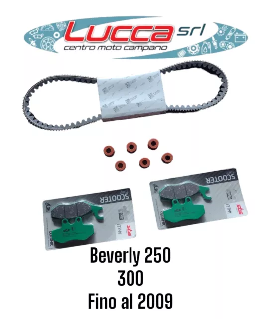 Kit Tagliando Cinghia Rulli 2 CP. Pastiglie Piaggio Beverly 250 300 Fino Al 2009