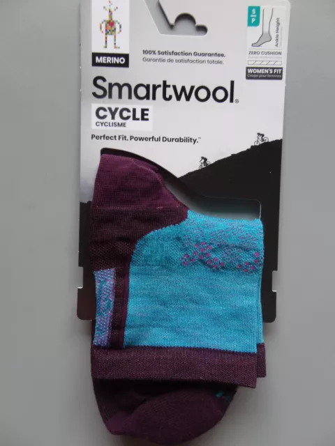 NEW SmartWool PhD Cycle Running Ultralight Mini Ankle Socks Women's S 2