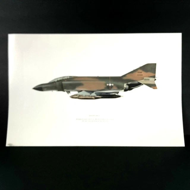 PHANTOM II USAF McDonnell Douglas Lithograph Print 17"x11" NOT Framed