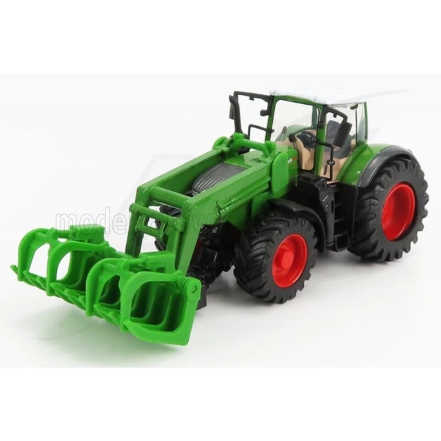 Burago Fendt Vario 1050 Tractor With Front Grapple 2016 Green Grey Red 1:50