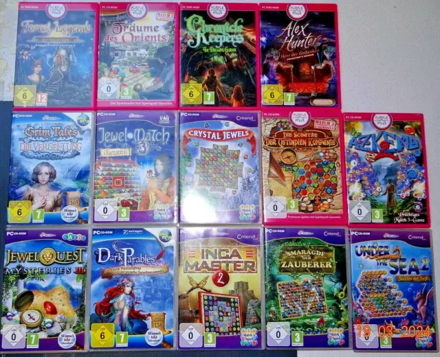 Riesenpaket mit neuwertigen PC-Spielen / PC-CDROM-Games - über 50 Stück alle OVP 3