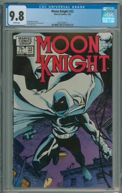 MOON KNIGHT 32 CGC 9.8 WP CGC error! CLASSIC COVER Bronze Age MARVEL COMICS 1982