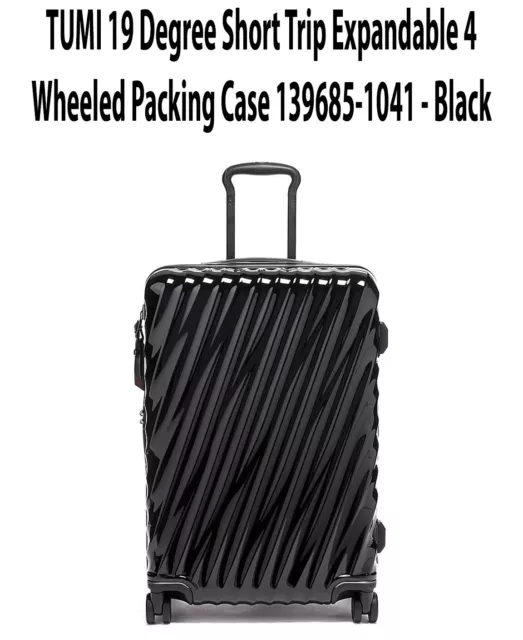 TUMI 19 Degree Short Trip Expandable 4 Wheeled Packing Case 139685-1041 - Black