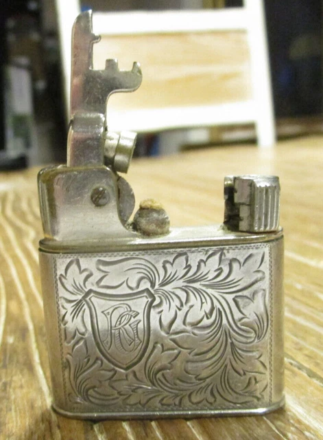 Briquet de poche MYLFLAM "1000 ZUNDER " étui argent 835 Années 30 Allemagne