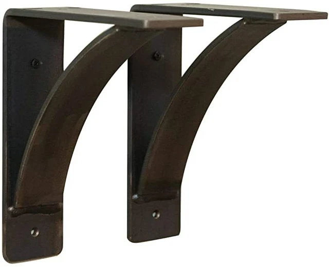 Steel Shelf Brackets Heavy Duty (2 Pack) Heavy Duty Shelf Brackets