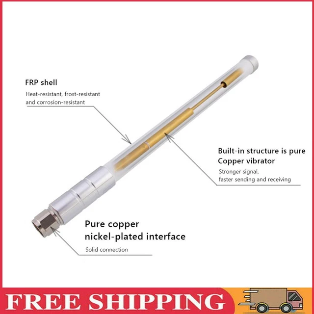 5dBi 858-878MHz for Helium Hotspot Miner Antenna+Magnet Base (55cm White)