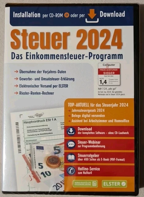 STEUER 2025 STEUERERKLÄRUNG 2024 Einkommensteuer Umsatzsteuer Aldi NEU