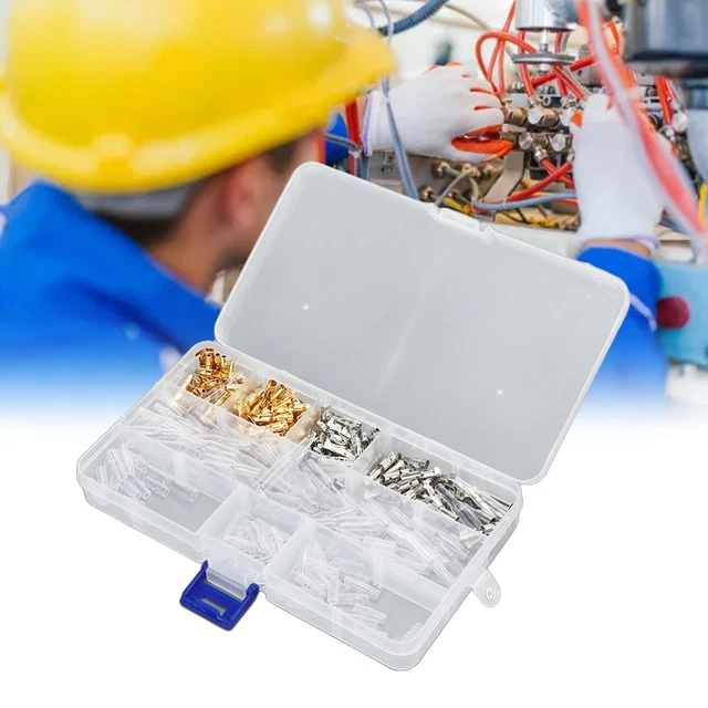 Kit 'assortiment De Connecteurs De Bornes à Sertir Mâle Femelle 240 Pièces