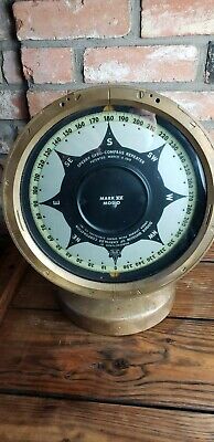 SPERRY gyro COMPASS repeater march 1919 Dodge Chrysler Brass with STAND