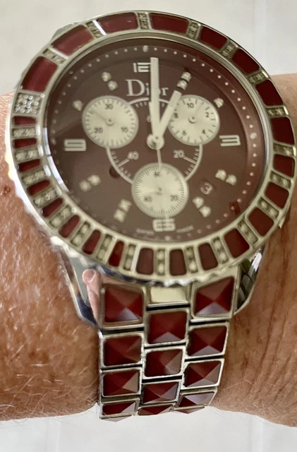 Christian Dior Women’s CD11431GM001 Christal Red Sapphire/White Diamond Watch
