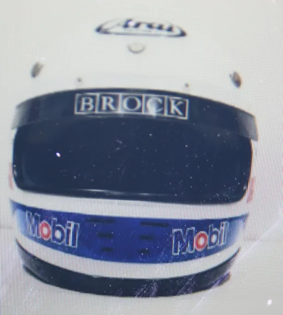 Vintage Hdt Peter Brock Racing Helmet Sticker Nos Holden Dealer Team Brock Motor