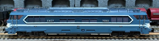 Locomotive Diesel Lematec HO-110/2 CC 65020 - Bleu Diesel SNCF, Laiton, Fulgurex, Occasion