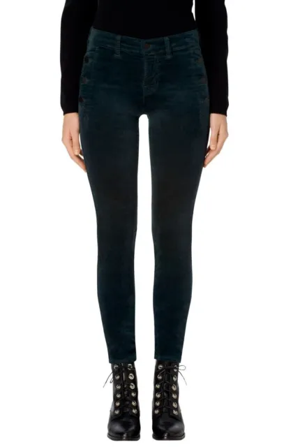 J Brand Zion Moorland Mid Rise Velvet Skinny Jeans Size 29 Orig $248