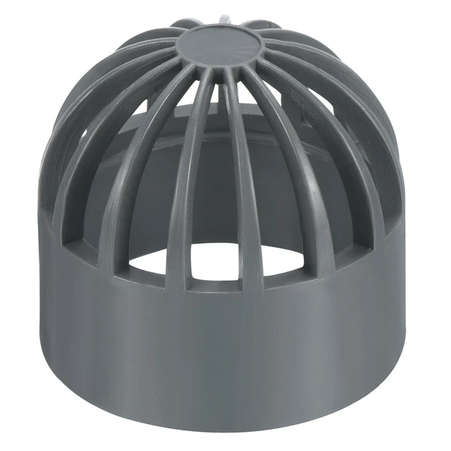 1-1/4" Atrium Grate Cover Round Outdoor UPVC Sewer Drain Pipe Fitting Gray