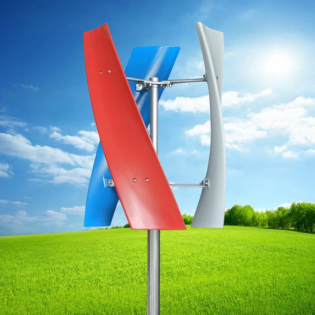 400W 24V Windrad Windkraftanlage Garten Windturbine windgenerator Vertikal