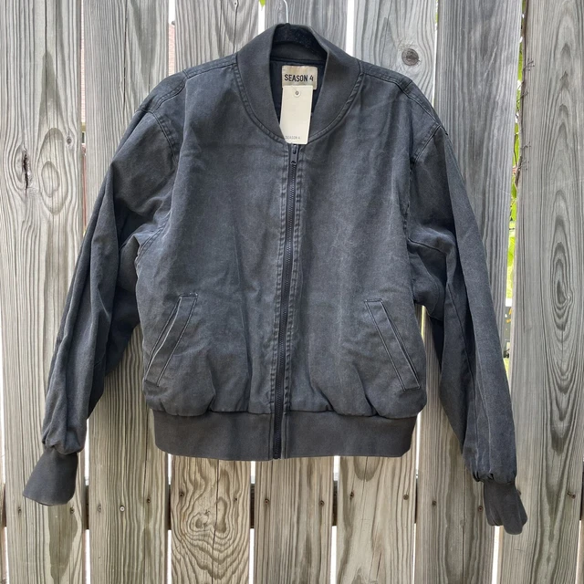 YEEZY SEASON 4 Men s Size Small Bomber Jacket Color Bat Black New Kanye West 359.10 PicClick