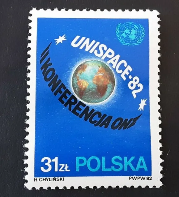 Poland 1982-  UN Conference Exploration of Outer Space Vienna MNH stamp SG2819