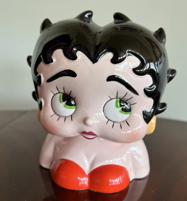 Betty Boop Ceramic Head Bank By Vandor 1981 Hand Painted Vintage Mint!