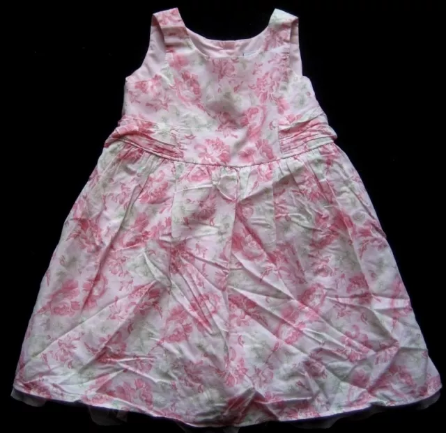 NEXT Mädchenkleid Babykleid Gr. 9-12 Monate Rosa und weiß gemustert