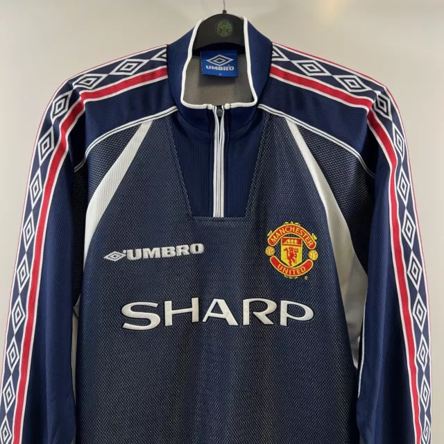 Manchester United GK Football Shirt 1998/99 Adults Medium Umbro G333 3