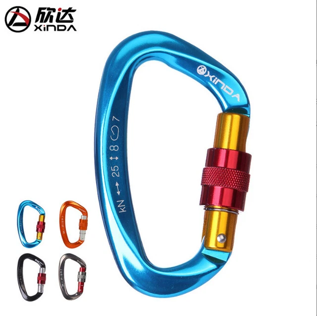 Karabiner Typ D Master Lock Sicherheitsschloss für Outdoor-Bergsteigerausrüstung