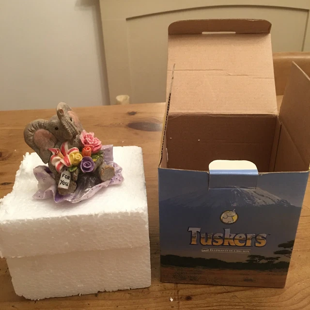 TUSKERS elephant “love is someone special” boxed vgc