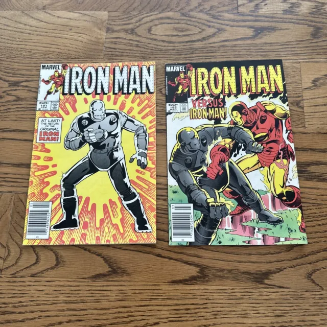 Iron Man # 191, 192  (Marvel 1984-85) Hot Newsstand Tales Of Suspense 39 Homage