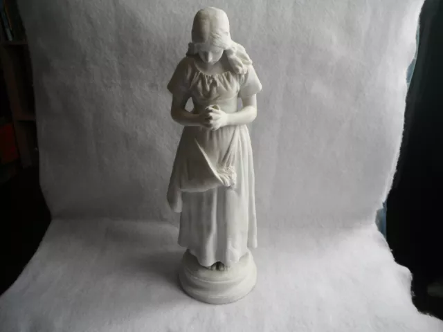 RARE grande statue en biscuit de SEVRES signée JACQUOT