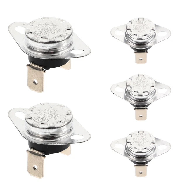 5pcs Thermostat Switch Auto Reset Temperature Switch For Water Dispenser Coffee