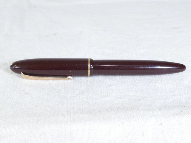 Stylo Ancien En Or 18 Carats Et Bakélite - Plume En Or Gravée, Occasion Authentique