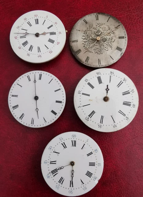 Lot De 10 Mouvements De Montre De Gousset Anciens - Pour Pièces Ou Restauration - Suisse