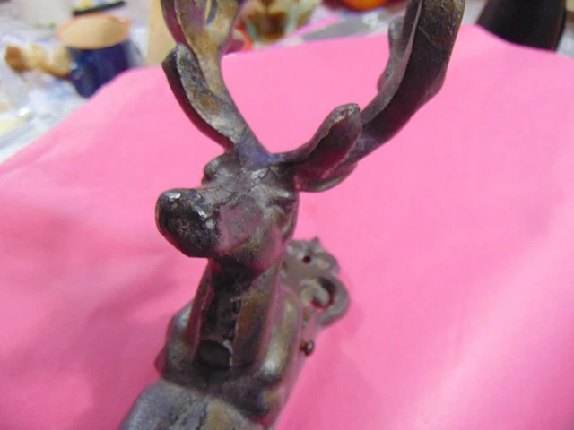 Heurtoir Marteau De Porte En Fonte Tete De Cerf 3