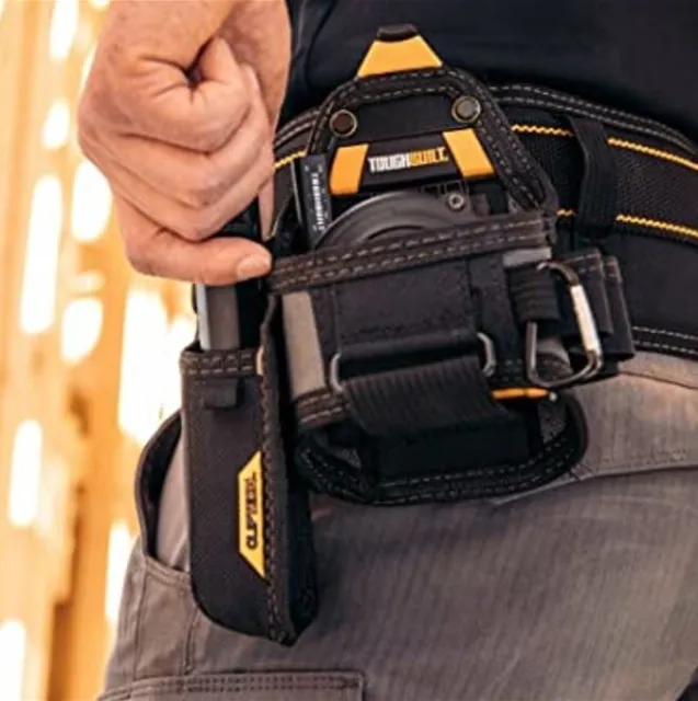 TOUGHBUILT Electrician Multi Tool Belt Cliptech TapeMeasure/Knife Pouch (MEDIUM)