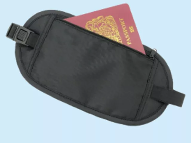 Sure Travel Discreet Money Bag Waist Belt Travel Bum Bag Holiday Festival Pouch