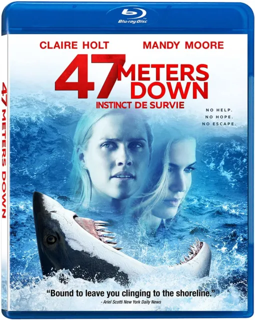 47 METERS DOWN (Blu Ray) Claire Holt, Mandy Moore $5.32 - PicClick