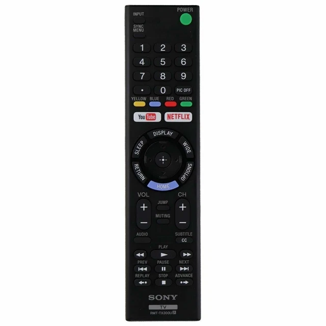 NUEVO REEMPLACE RMTTX300U Para SONY TV Control Remoto Netflix KD