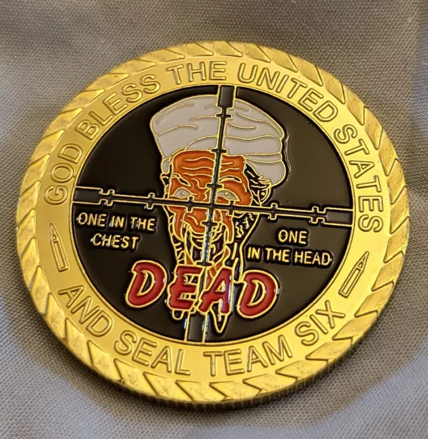 Osama Bin Laden Dead Gold Coin 9/11 Navy Seals New York City Revenge USA WTC UK 2