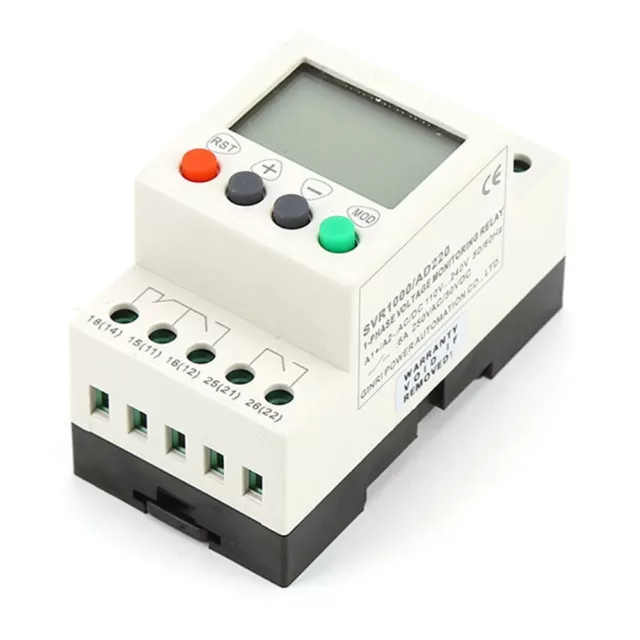 Universal Over and Under Voltage Protector with Adjustable Settings LCD Display