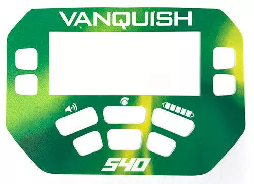 Minelab Vanquish 540 vinyl keypad surround sticker in seven different colours. 2