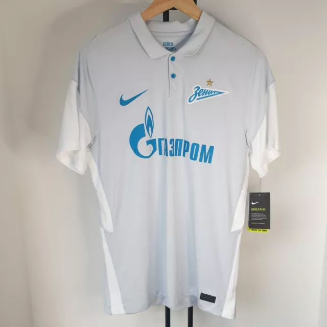 Zenit St Petersburg 2020/2021 Away Football Shirt  Medium Nike BNWT