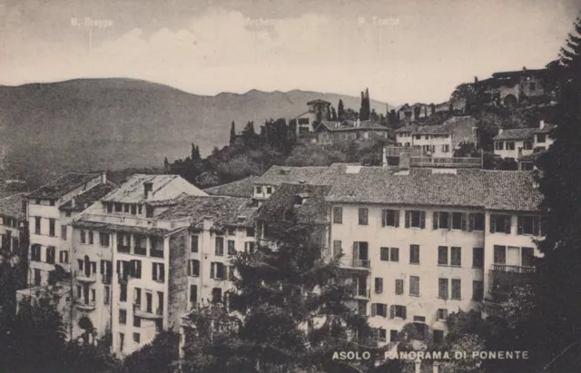 C3  - 47  Cartolina Asolo Treviso Panorama Di Ponente Veduta Generale