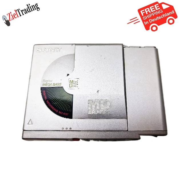 SONY MZR37 REPRODUCTOR de MiniDisc Portátil Grabador MD Walkman EUR