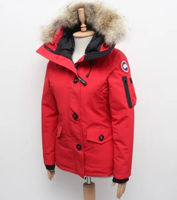 WOMEN'S CANADA GOOSE Montebello Parka Down Puffer Jacket Coat Fur Trim ...