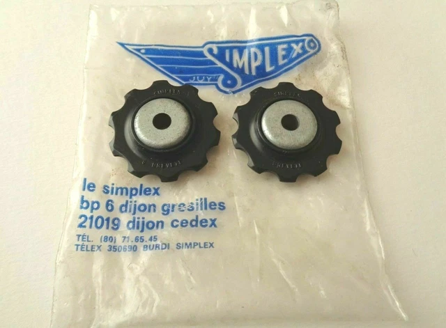Dérailleur avant Simplex Super LJ Gold + dérailleur arrière + manettes